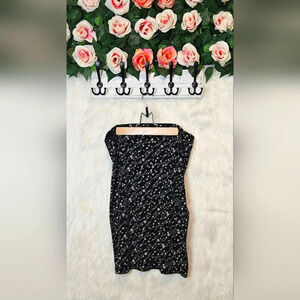 East West Floral Y2K Stretch Midi Skirt
